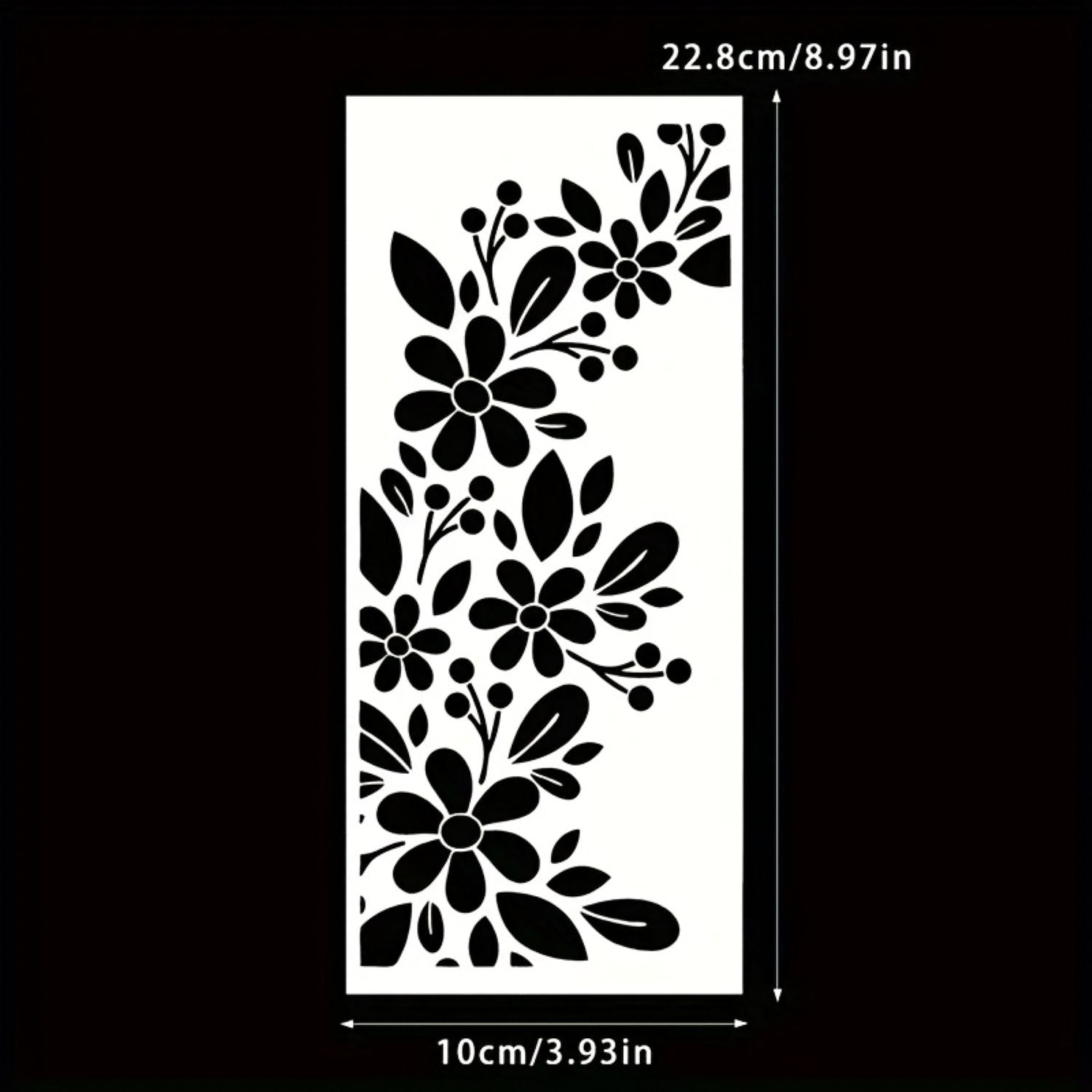 Floral pattern template for craft projects