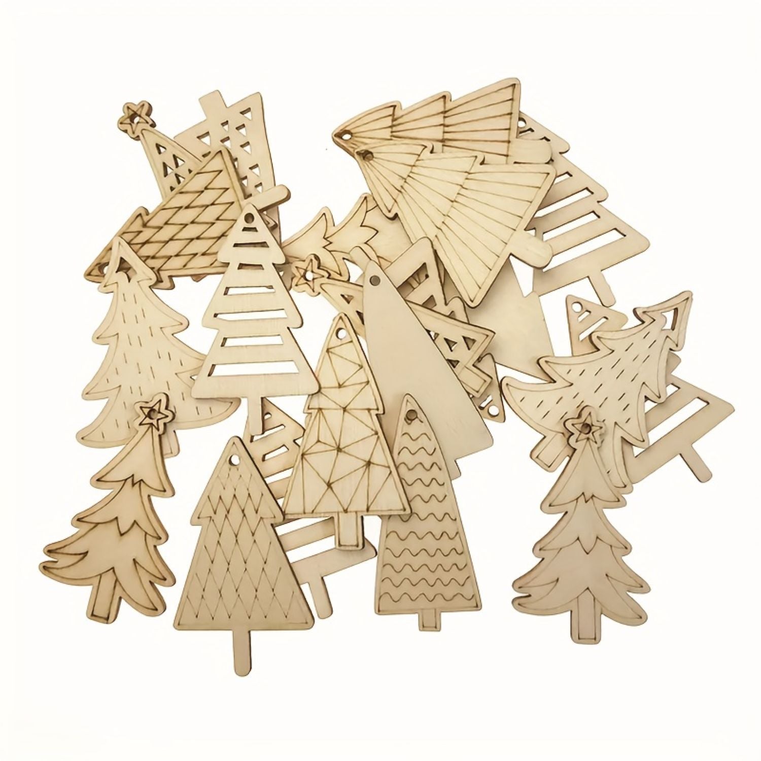 handmade wooden decorations