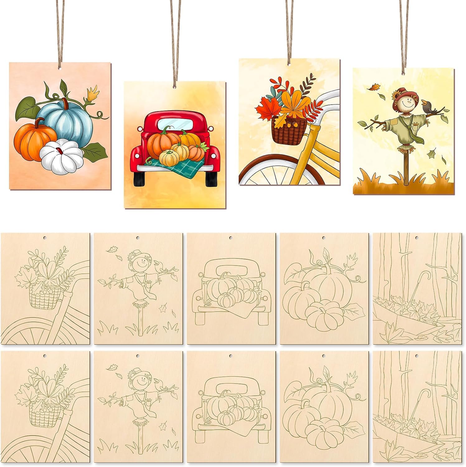 fall wooden craft shapes