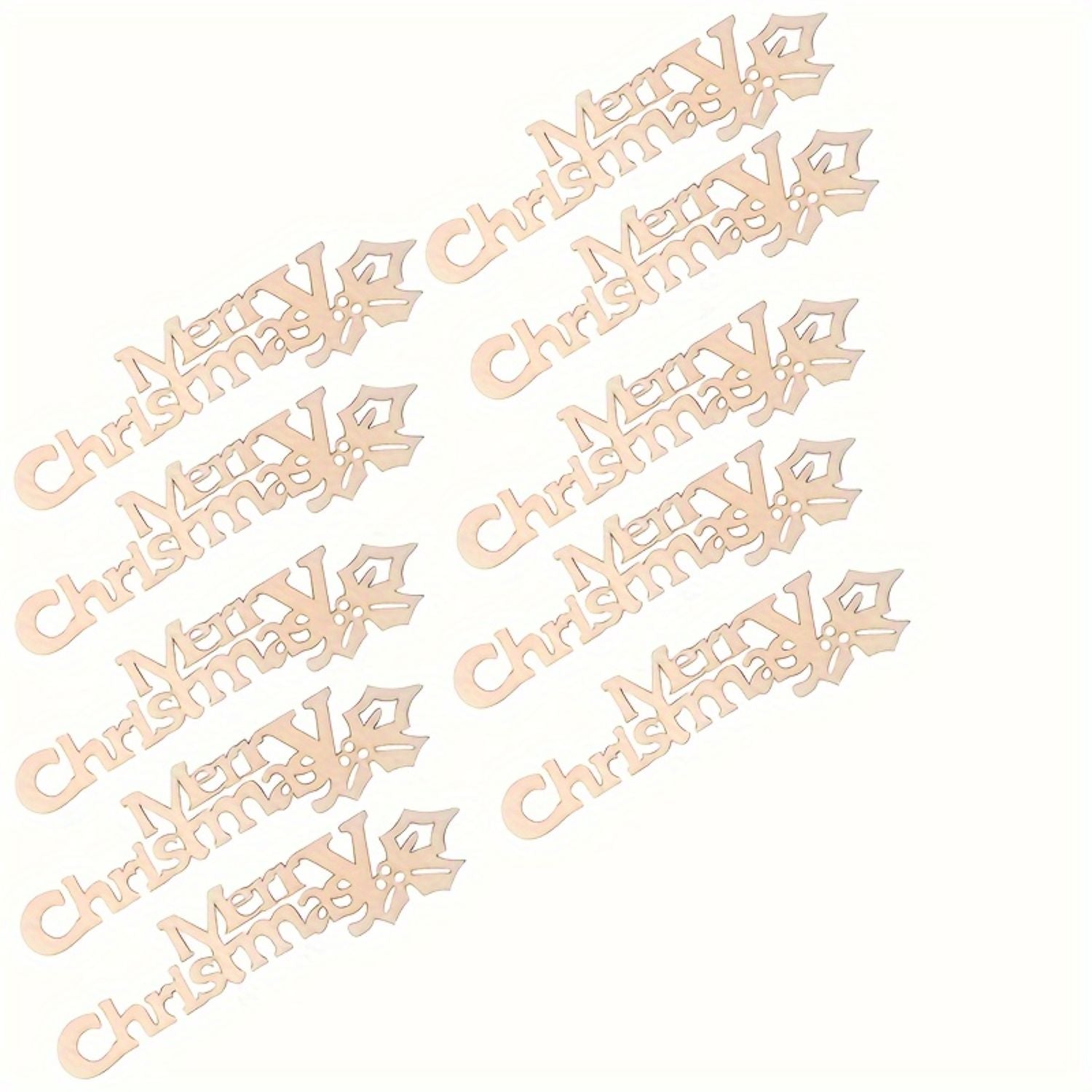 Natural wood Christmas decorations