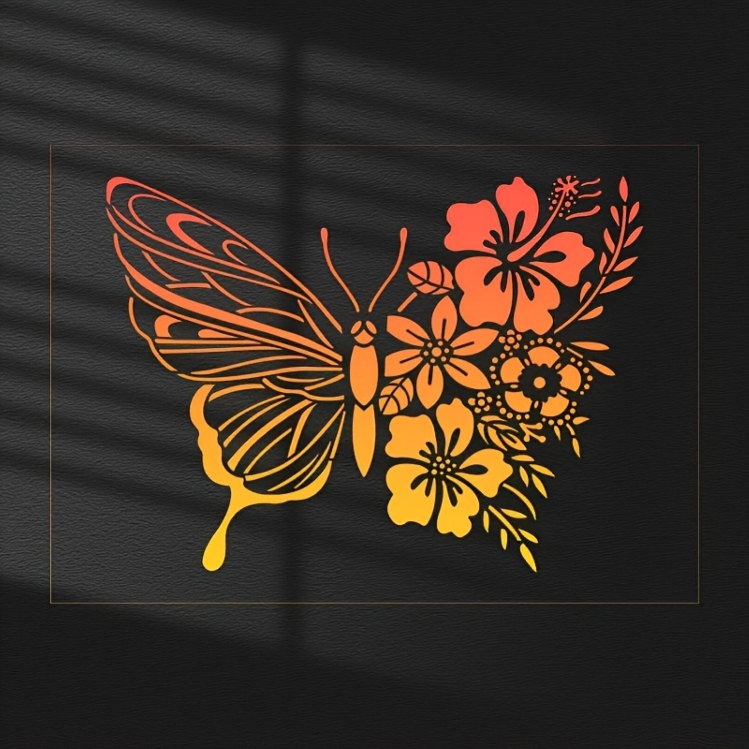 butterfly stencil for wall painting
