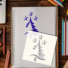Christmas tree design stencil for beginners
