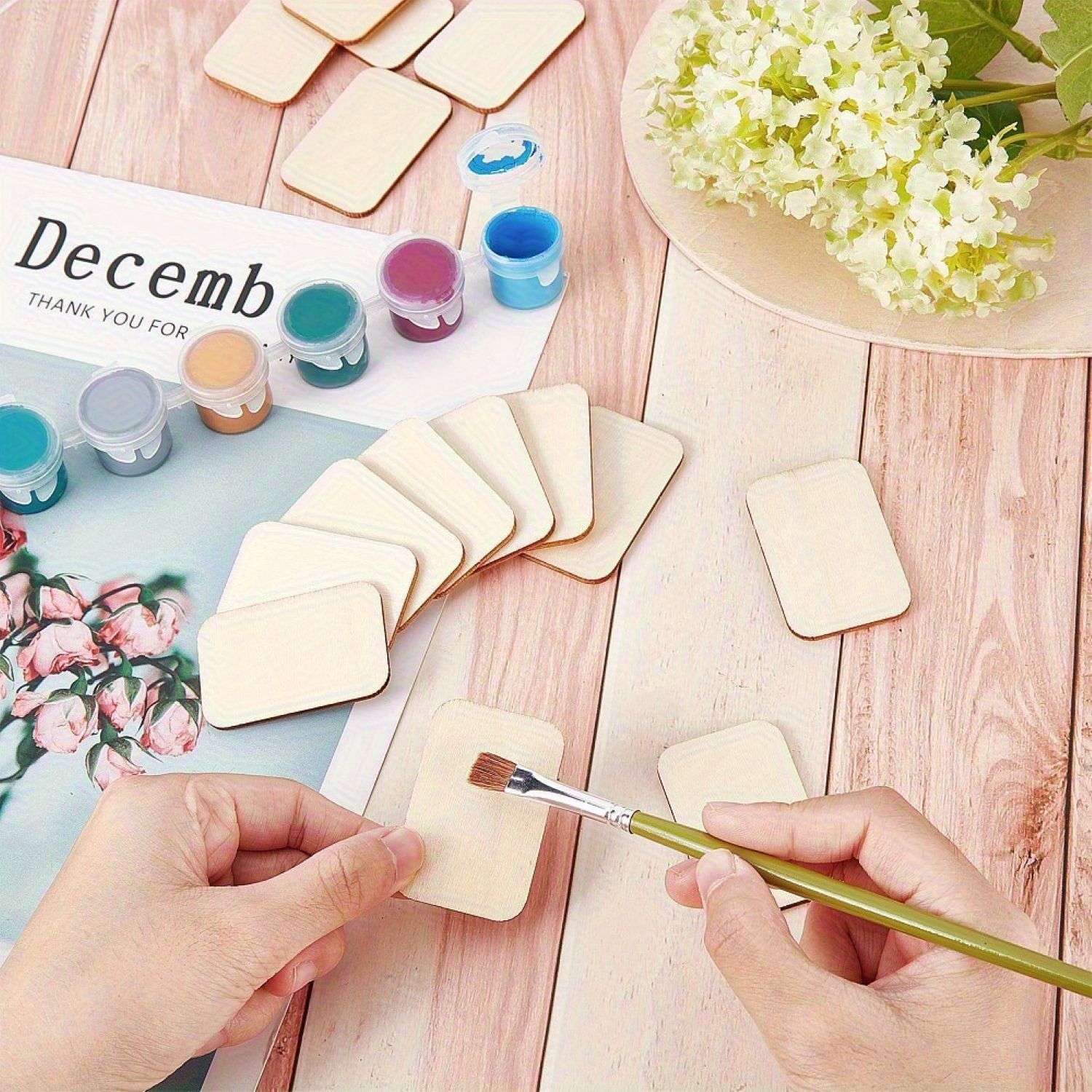 Wood tags for crafts