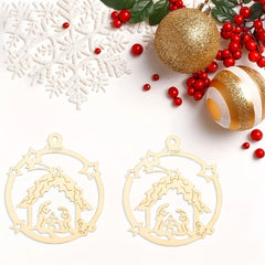 wooden hanging ornaments