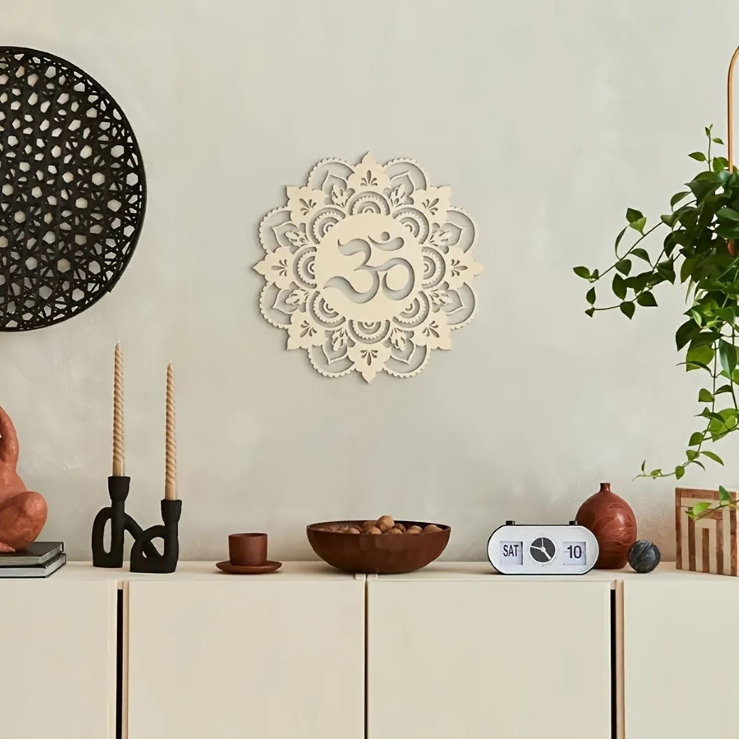festival theme wooden hanging wall decor