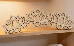 lotus pattern wooden bases for festive painting