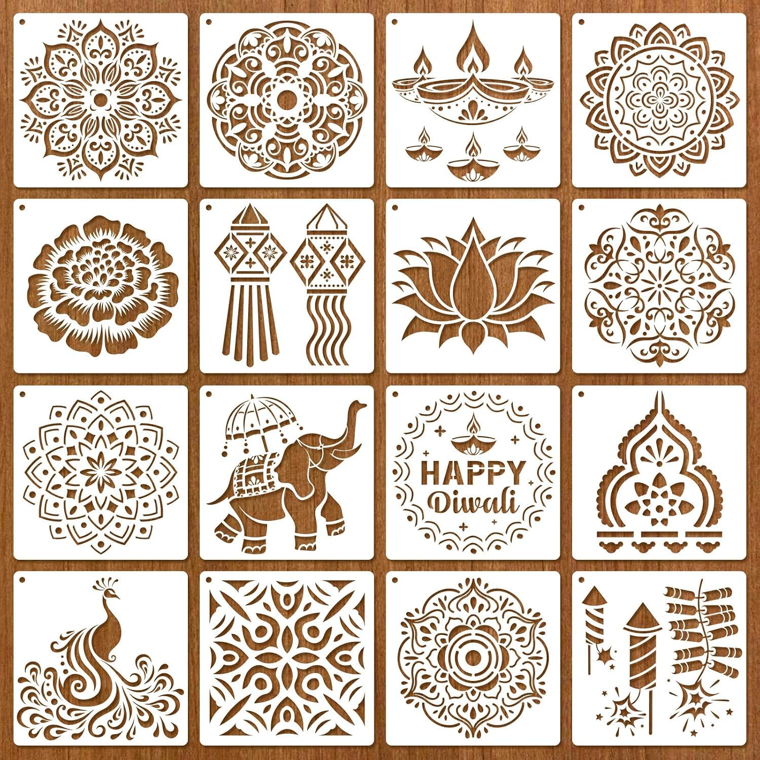 diwali rangoli stencils for painting on wood and diy crafts