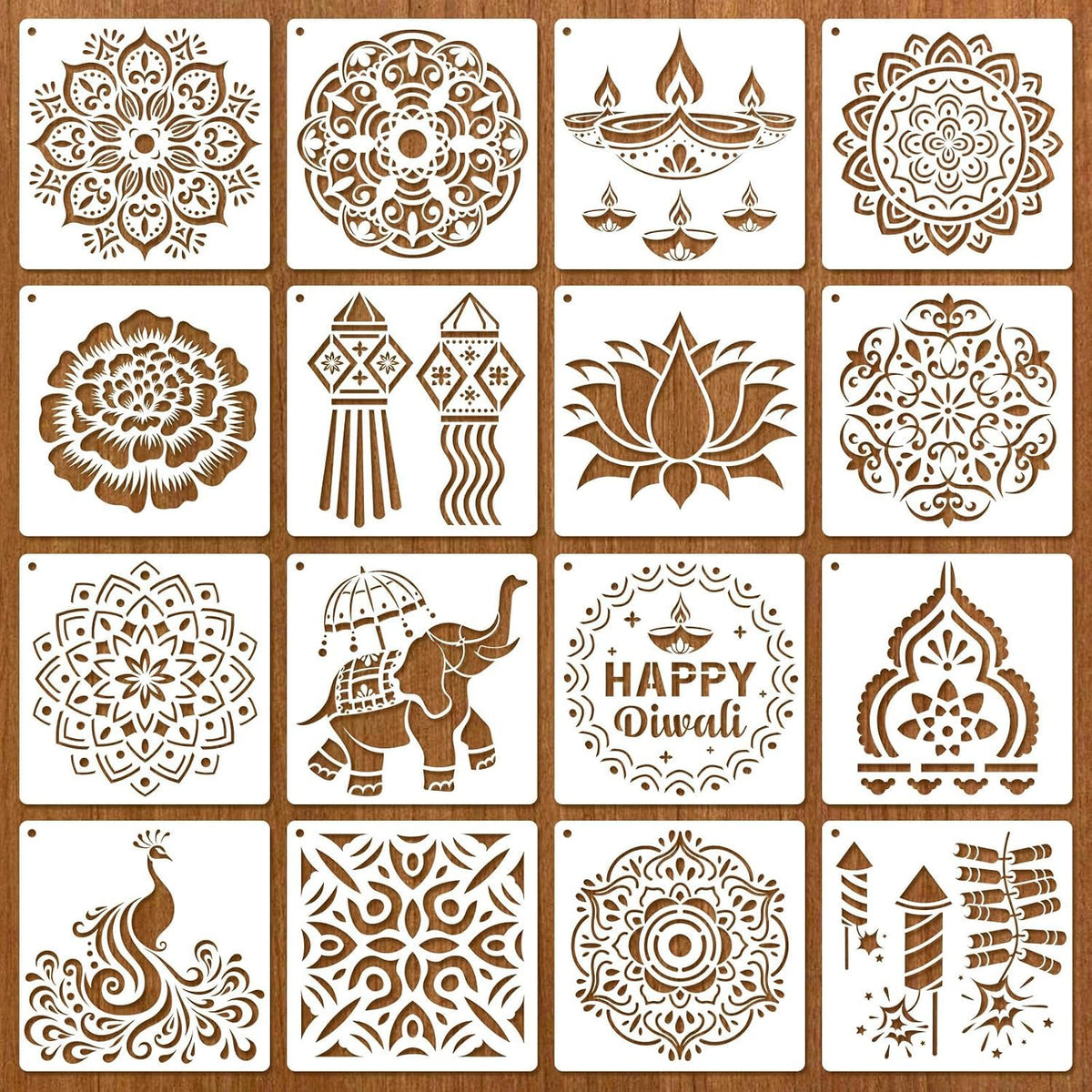diwali rangoli stencils for painting on wood and diy crafts