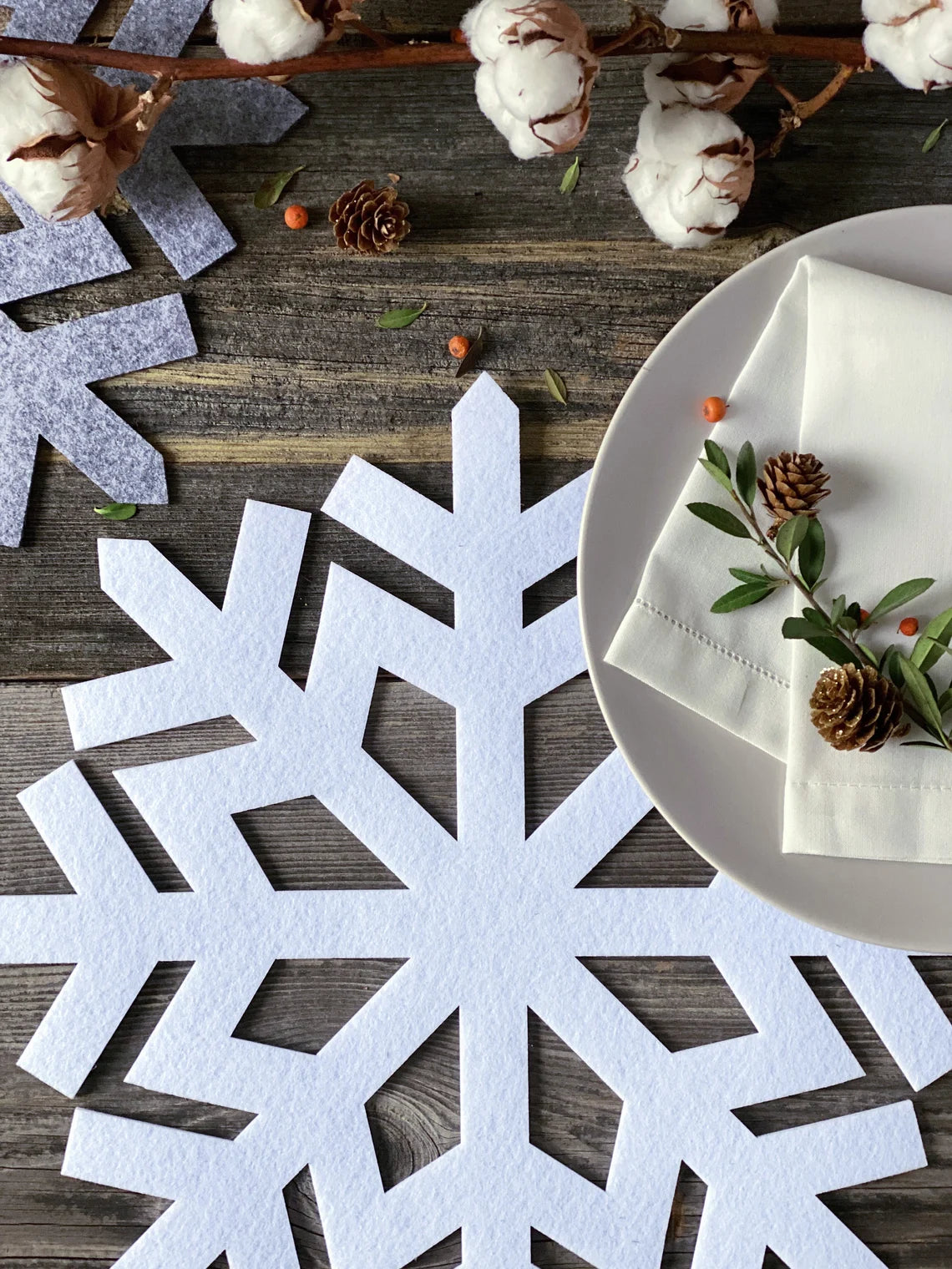 Snowflake placemats