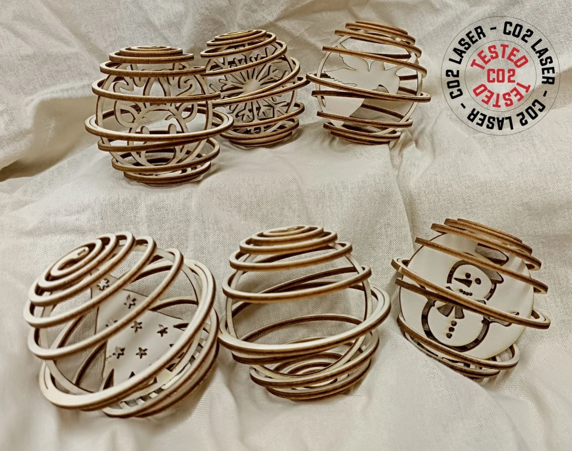 festive wooden christmas decorations