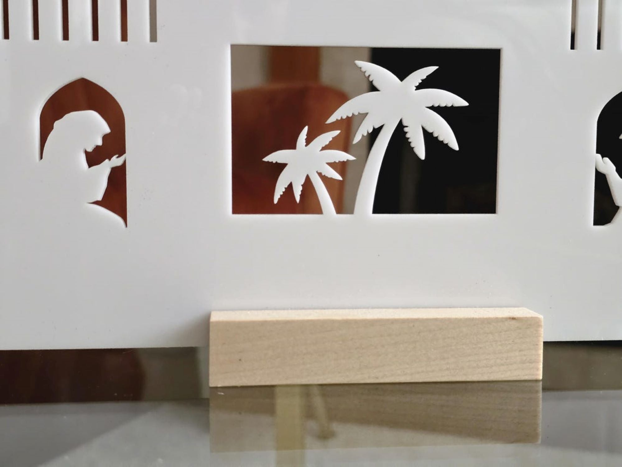ramadan mubarak acrylic sign
