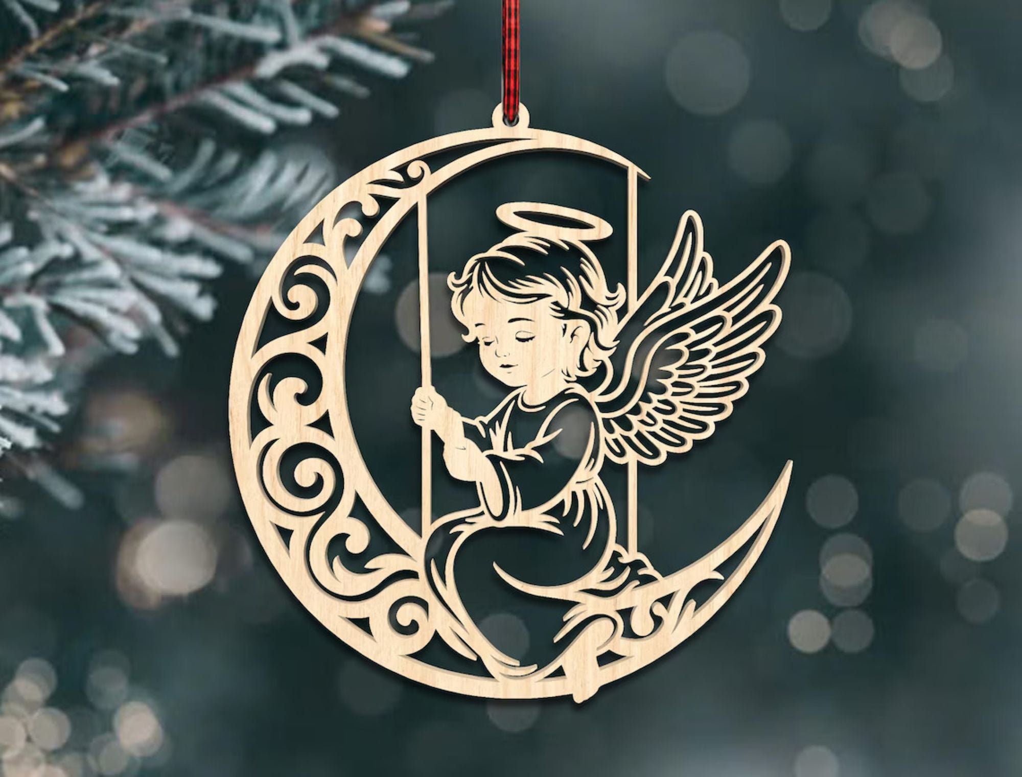 unpainted mdf angel ornament diy craft