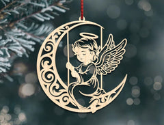unpainted mdf angel ornament diy craft