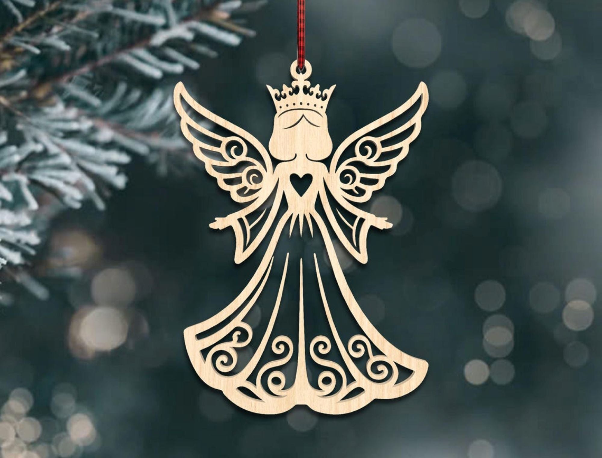 unfinished wooden angel christmas decor