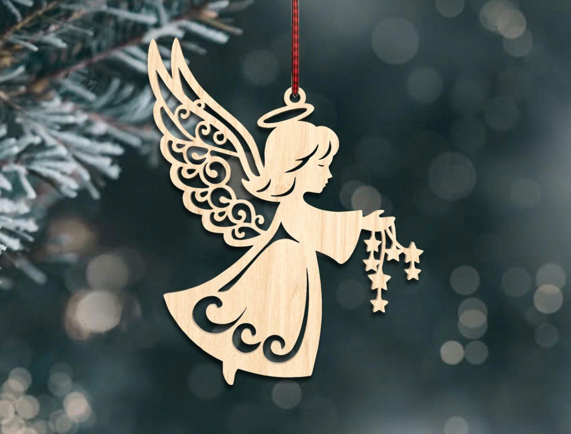 pine mdf christmas ornament