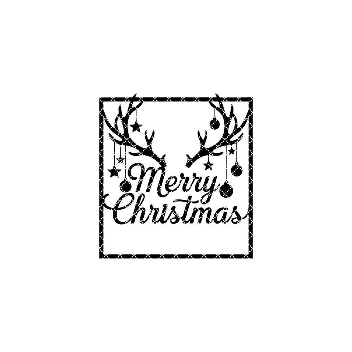Reindeer door hanger sign