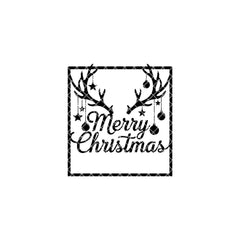 Reindeer door hanger sign