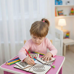 wooden tracing board for early learning