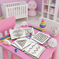 kids writing practice tracing board 4 pcs