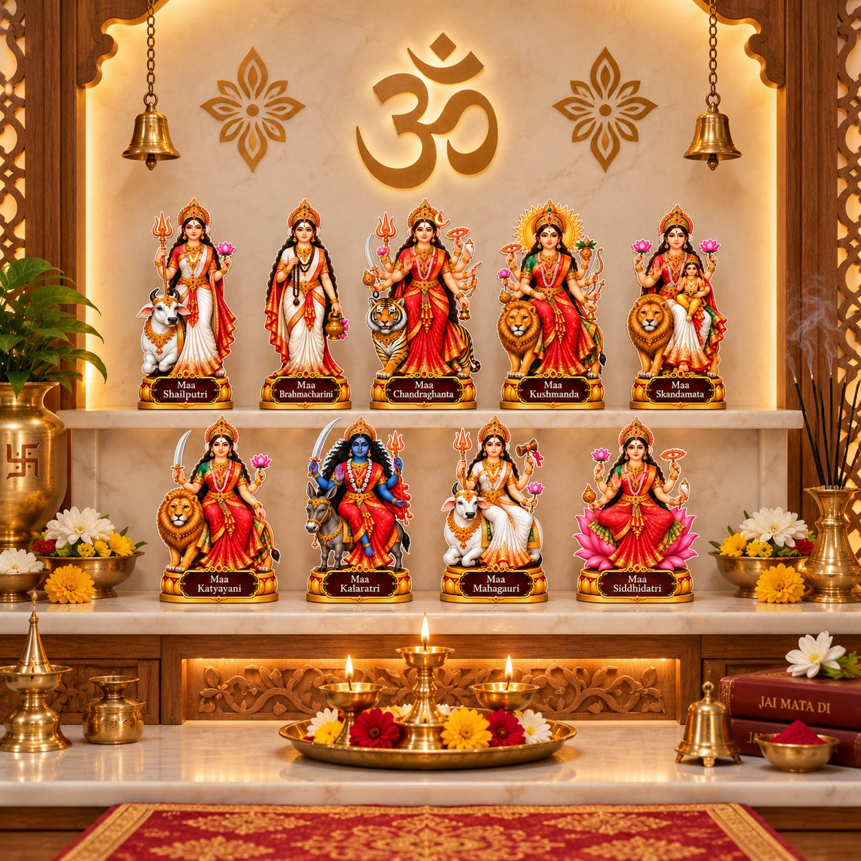 nine forms Durga idol for Navratri gift