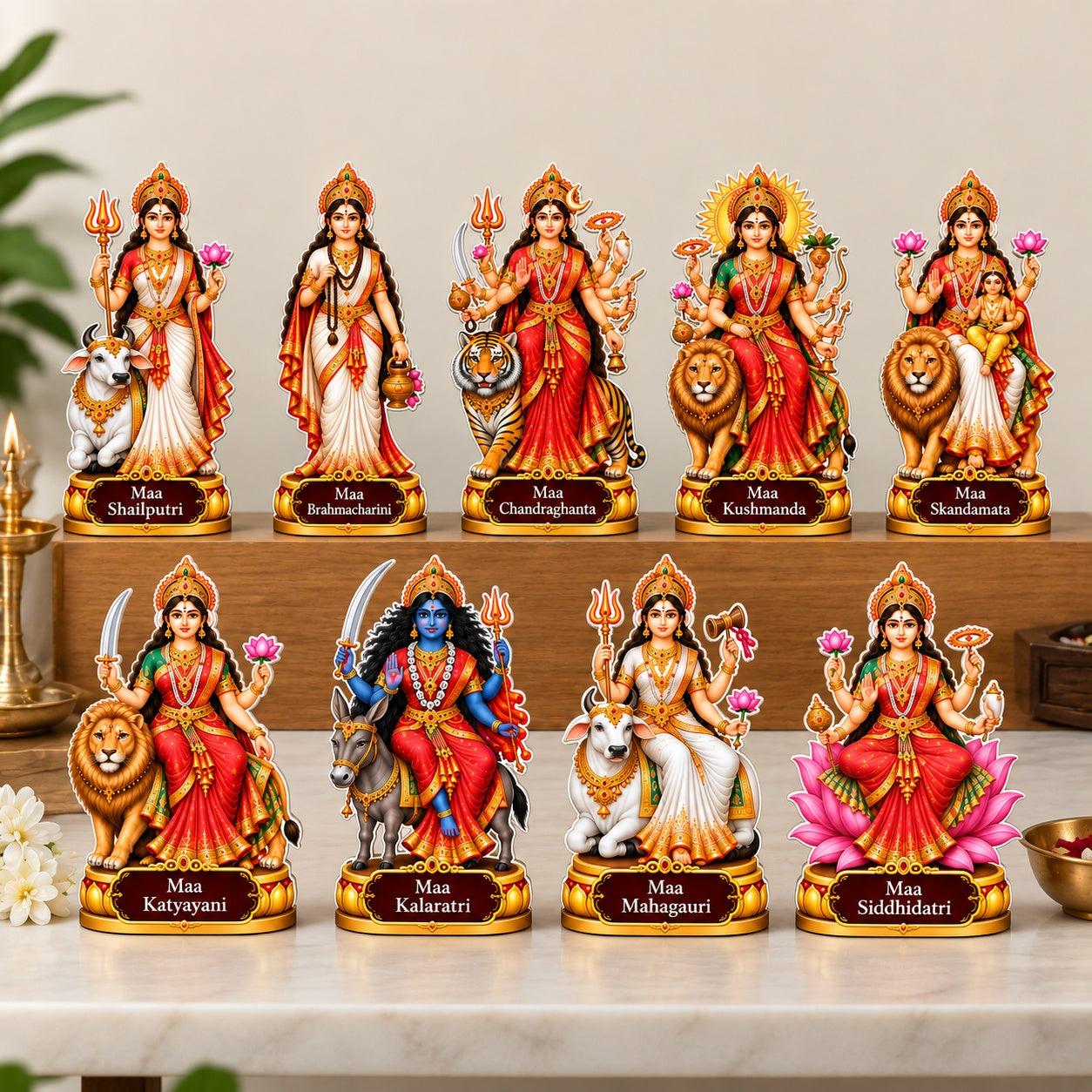 religious showpiece for Navratri festival