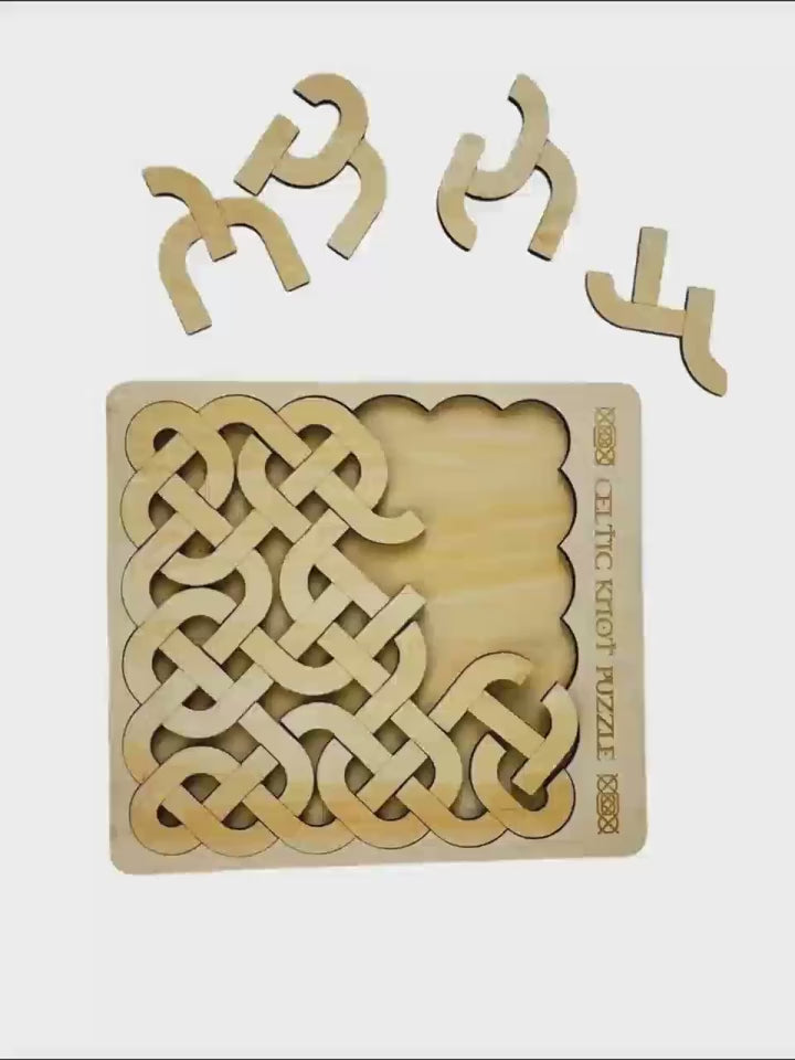 rectangular wooden mind challenge puzzle game
