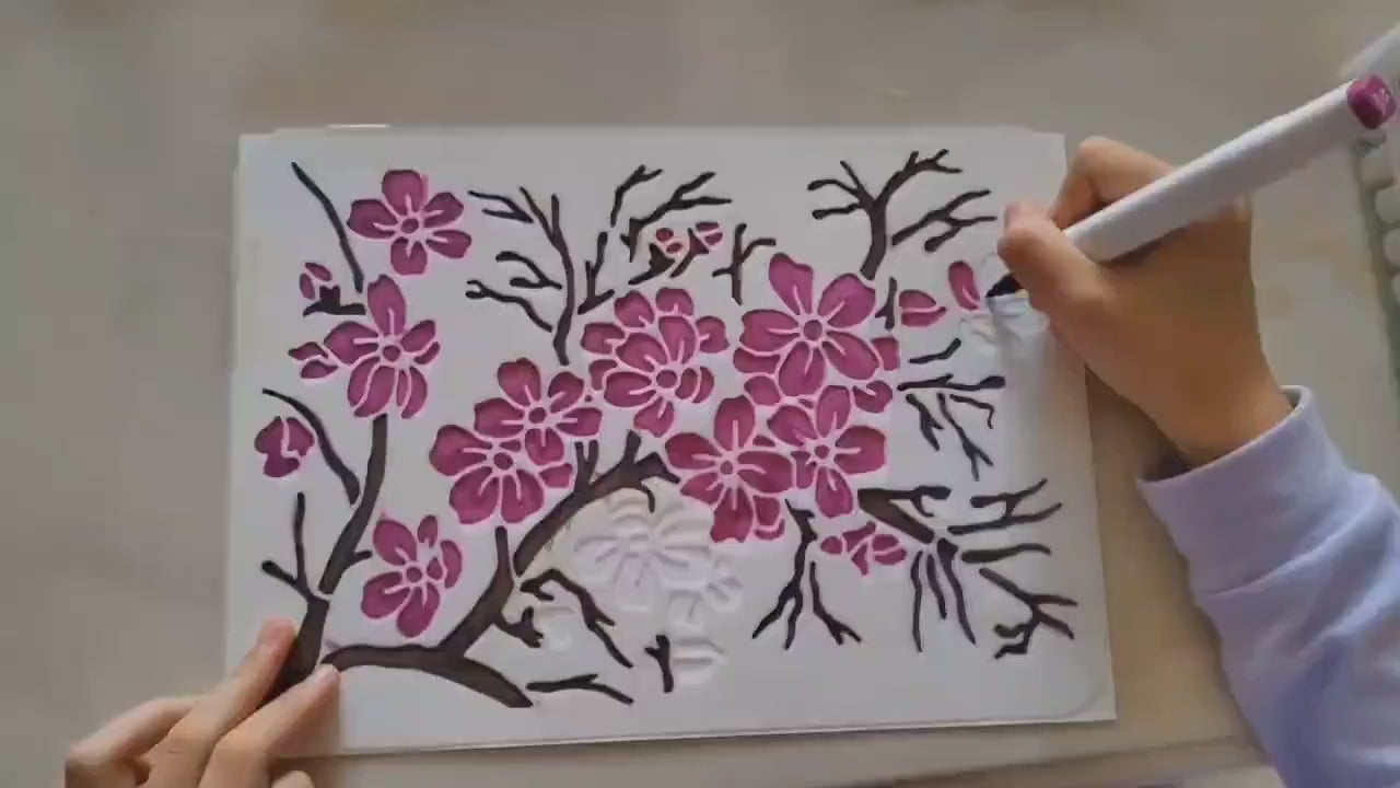 cute pattern stencil for diy crafts
