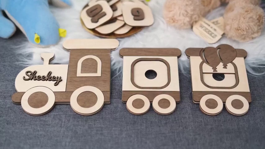 baby growth milestone photo props