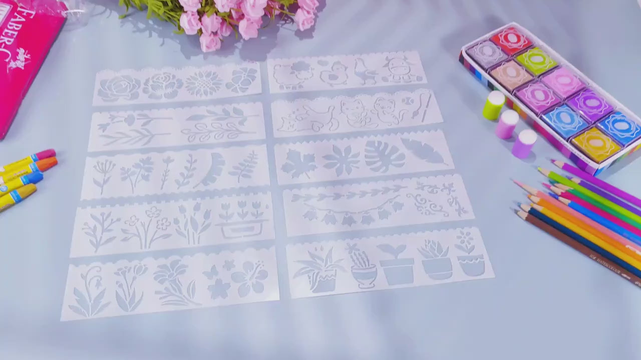 kids diy stencil for painting projects
