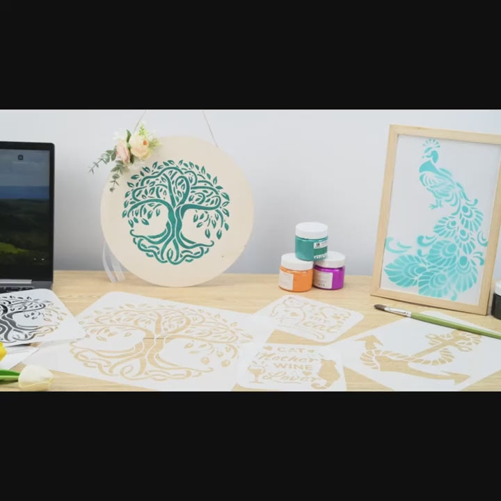 floral stencil for painting
