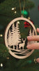 unfinished wooden ornament
