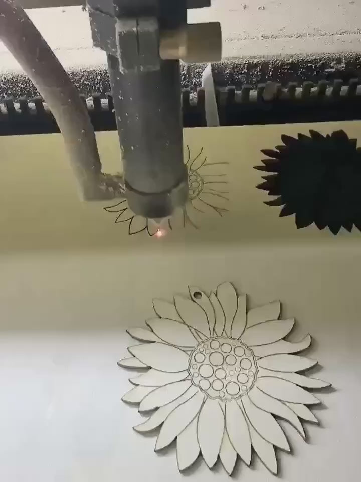 unfinished sunflower wood shape for painting