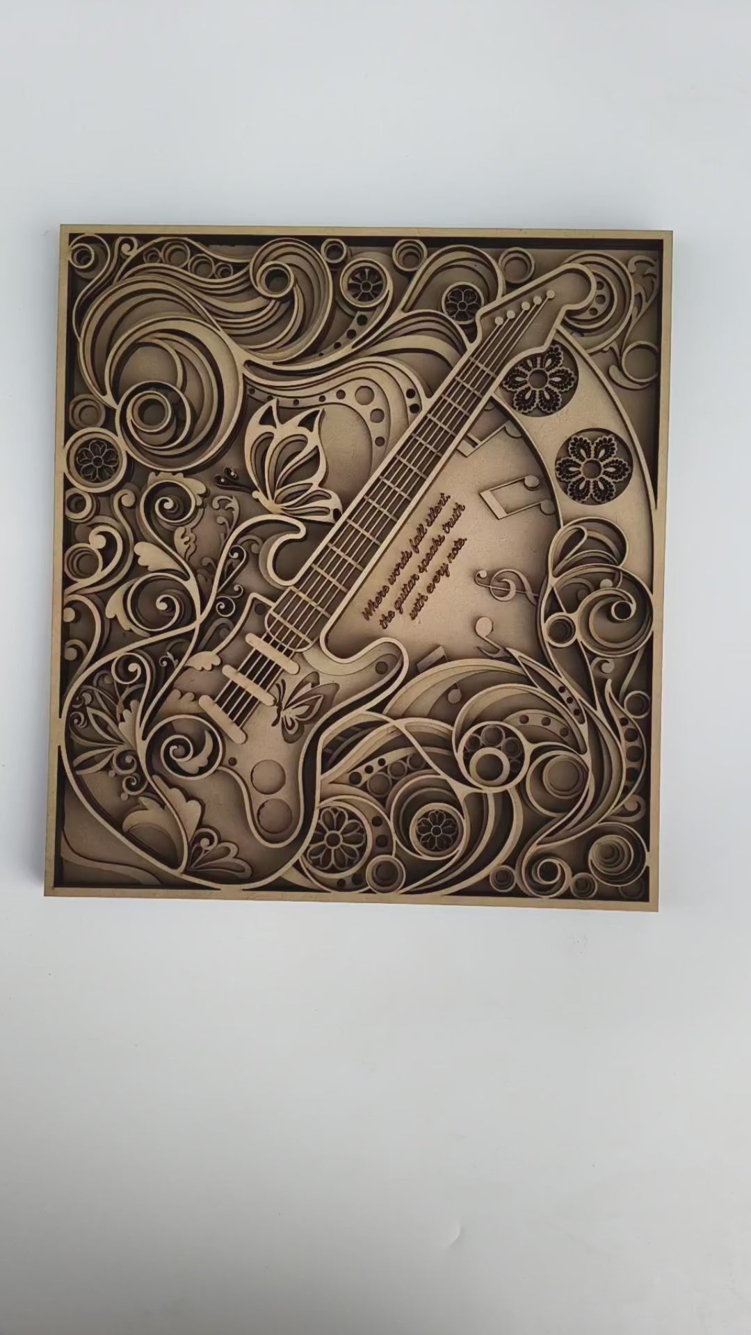 music theme wooden wall hanging decor