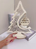 Wooden Christmas Tree with Hanging Ball Ornament