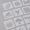 hibiscus flower painting stencil for acrylic art
