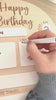 DIY birthday craft supplies wooden board