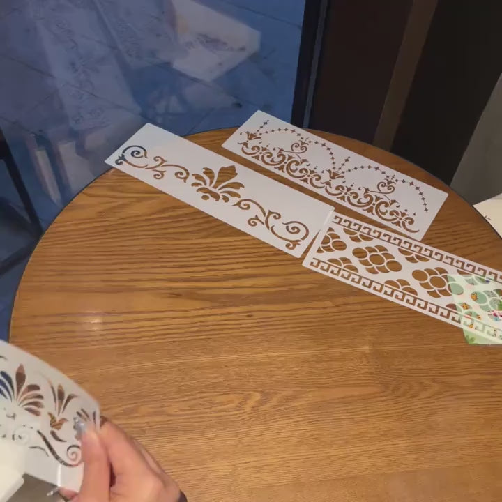 large stencil for floor decor
