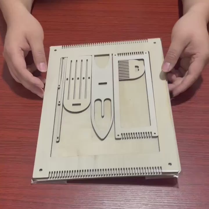 Cliths Wooden Weaving Loom Kit for Kids – DIY Loom Frame & Craft Machine Beginner Weaving Loom Craft Kit Loom Bands