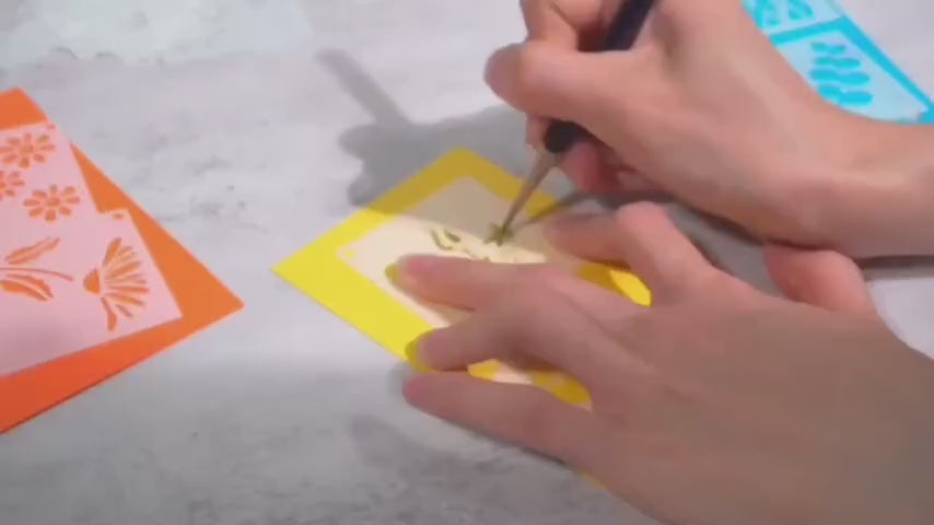 American Elm Snowflake Stencil Durable Polyethylene Craft Template for Painting Wall Art and Furniture Decoration