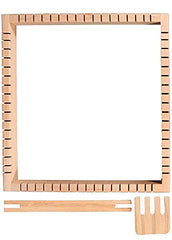 Whittlewud Wooden Multi-Craft Weaving Loom Frame (23 X 23cm?for Beginner Including Crafting Frame, Wood Loom Frame,