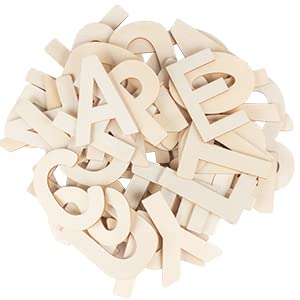  Wood Alphabet Letters for Crafts