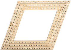 Whittlewud Pack of 3 Handmade Weaving Machine, DIY Wooden Knitting Loom DIY Handmade Household Weaving Machine Weaving Loom Arts & Crafts,for Knitting