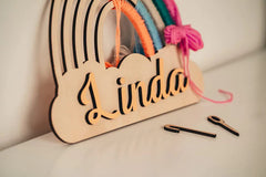 Whittlewud Pack of 2 Blank Rainbow (12In x12In) Cutouts Wooden, Personalized Rainbow, Rainbow Decor, Birthday Present, Wooden Rainbow Personalized Toy