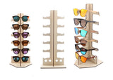 American-Elm Wooden Glasses Storage Rack, Sunglasses Display Rack, 6-Layer Glasses Storage Rack, Desktop Glasses Storage, Glasses Show Stand Organization