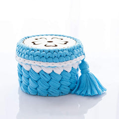 Cliths Crochet Yarn Basket Bottom for Making Crochet Knitting Bag Yarn Storage, Crochet Basket Wood Bases to Crochet with T-Shirt Yarn, Weaving Supplies and Home Decor Craft