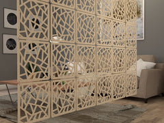 Whittlewud 11.4 Inch DIY Room Divider Partitions Separator 12 PCS Hanging Room Divider Partition