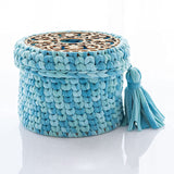 Cliths Crochet Yarn Basket Bottom for Making Crochet Knitting Bag Yarn Storage, 5.9 inch, Wooden Bottom