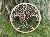 Whittlewud (9.5 x 9.5) Inches Family tree wood wall decor, Tree of Life Wall Decor, tree of life wall hanging, Farmhouse wall decor ( Macramé's not Include )