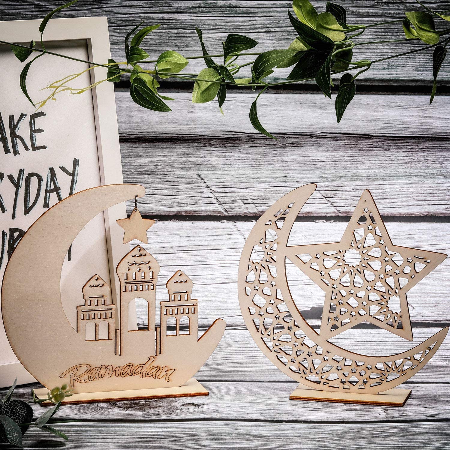 ramadan wooden ornament