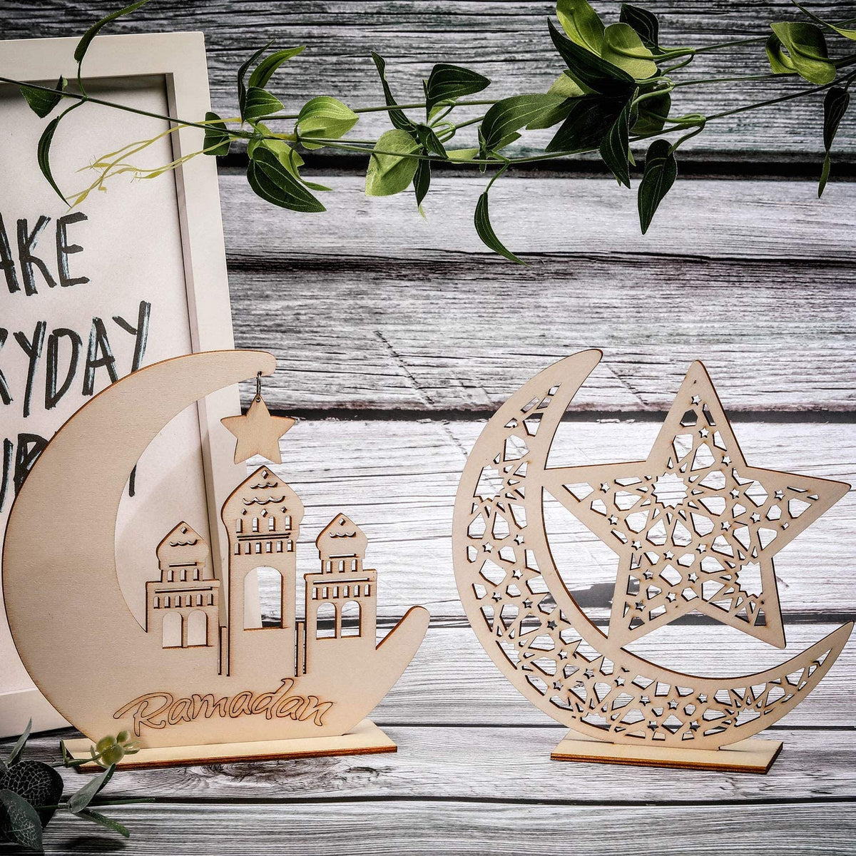 ramadan wooden ornament